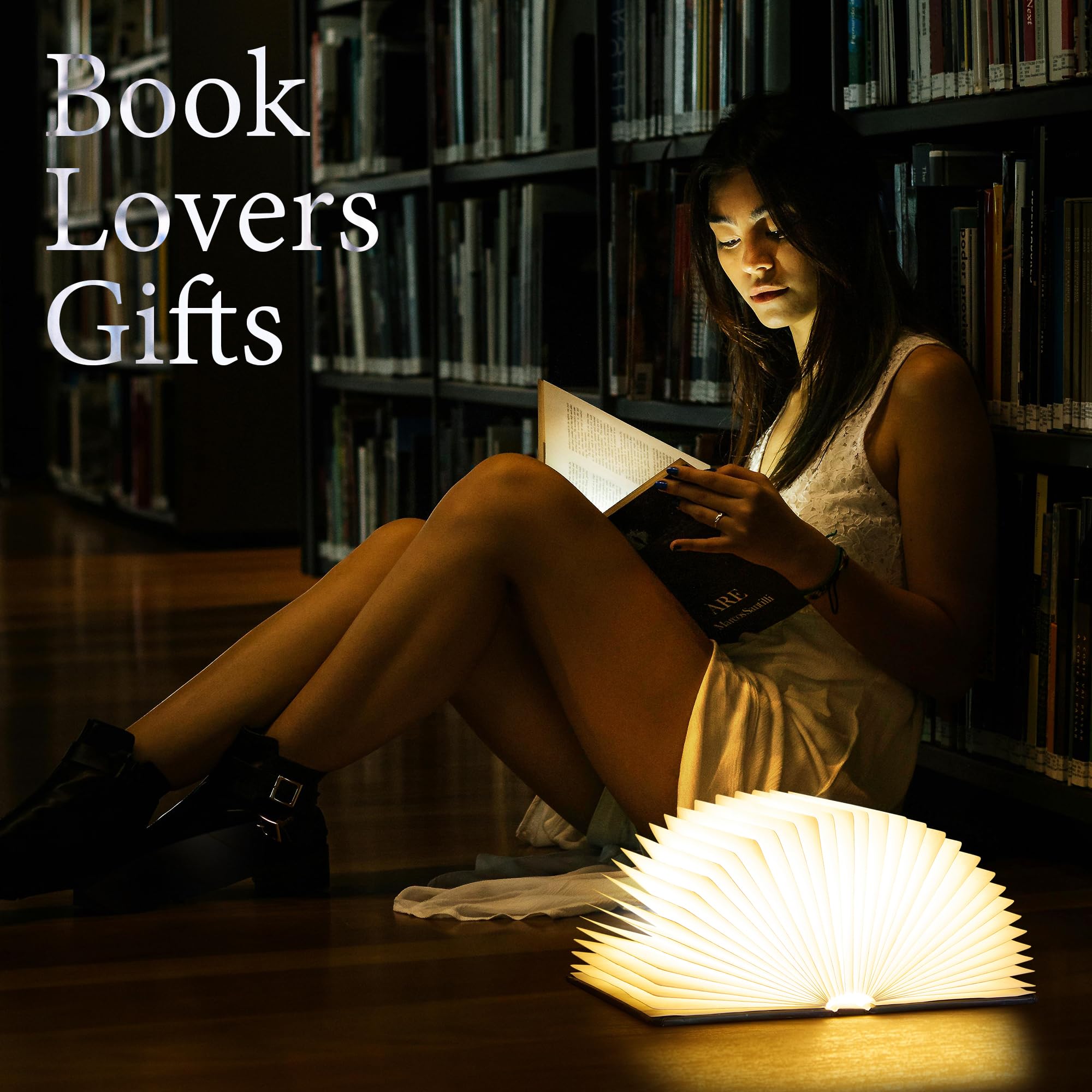 Uniwolk BookLamp 360-degree spine enables flexible lighting angles