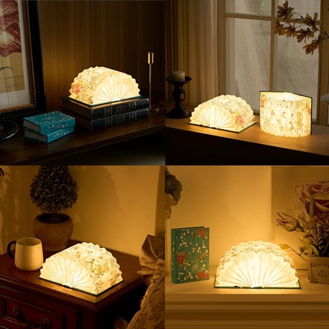 Uniwolk Flower Book Lamp warm diffused light for cozy spaces