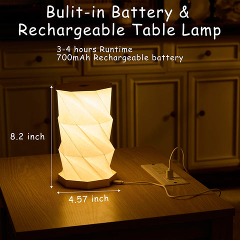 Soft warm white LED creates cozy ambiance for reading or relaxing.