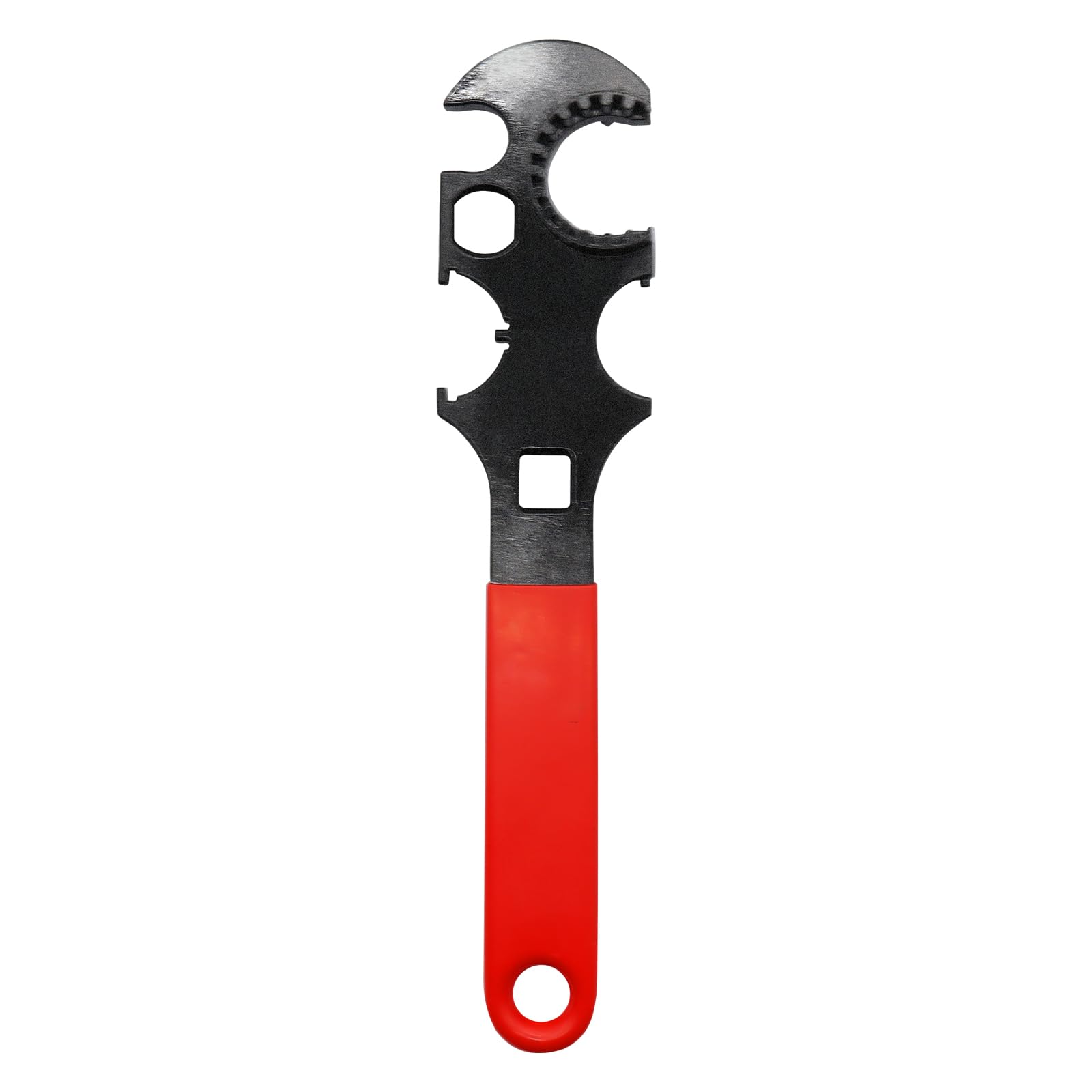 Close-up of UNMO L Armorers Wrench Combo jaws showing solid grip