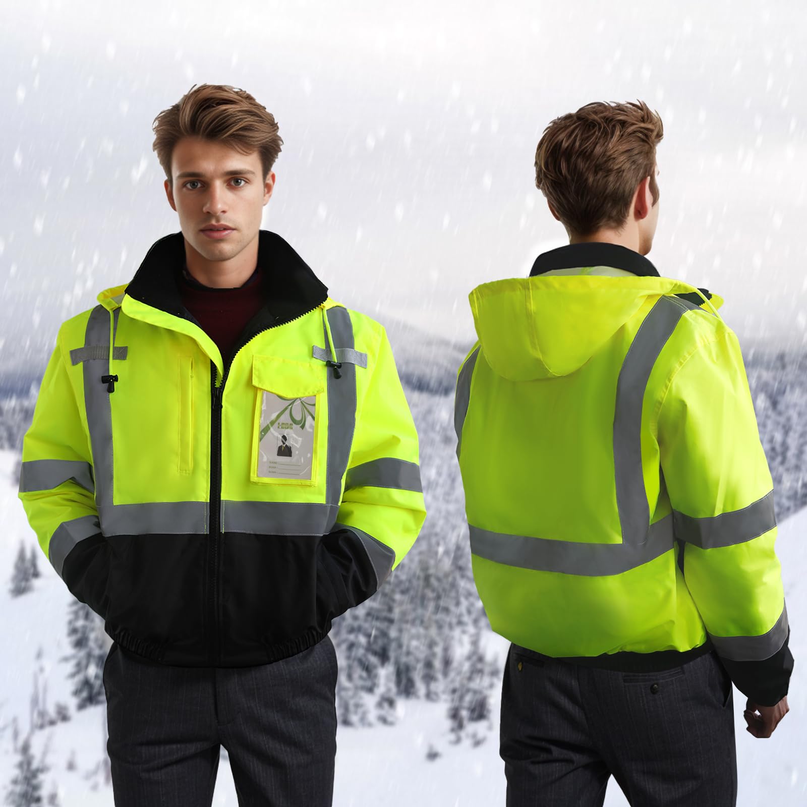 Uno Mejor hi-vis jacket reflective stripes boost visibility on worksites
