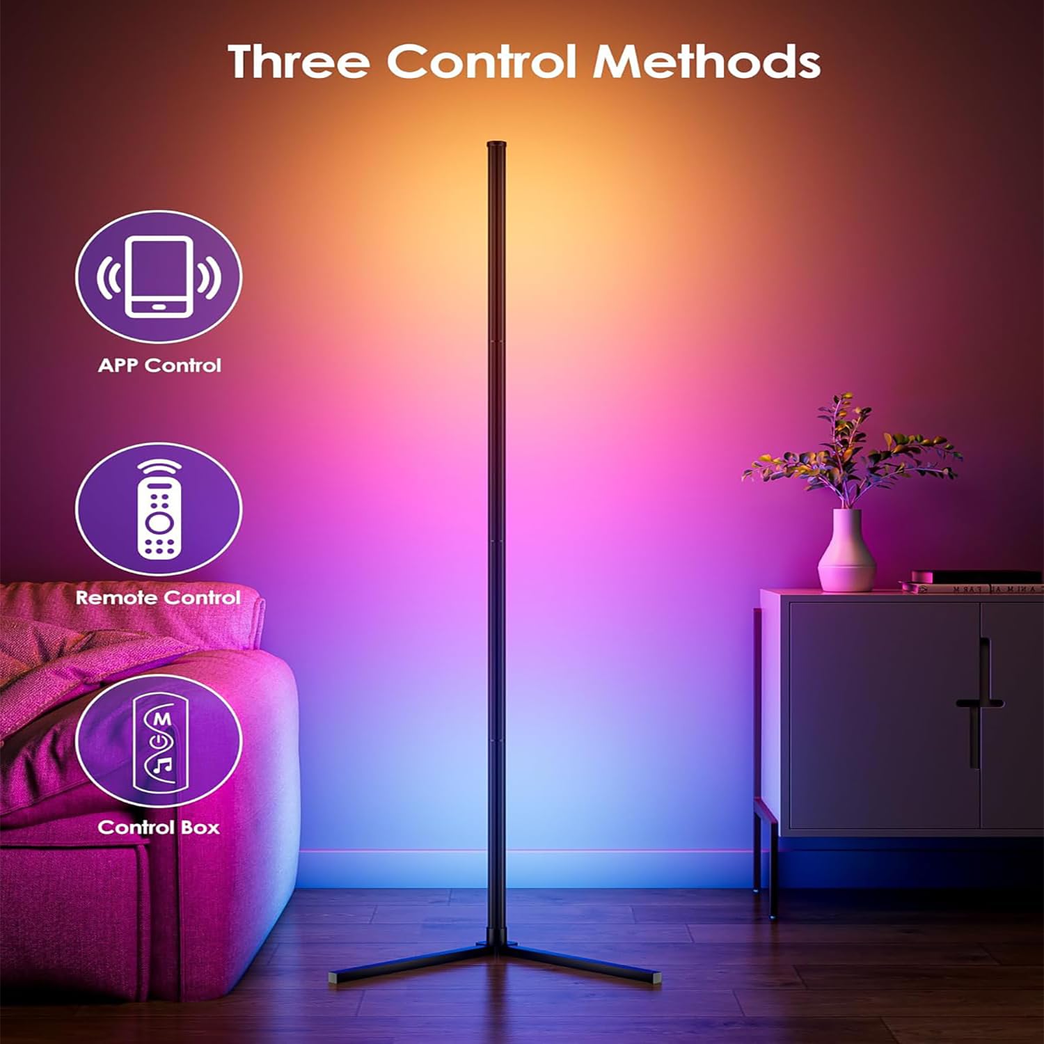 Uocub height-adjustable design fits any corner height.