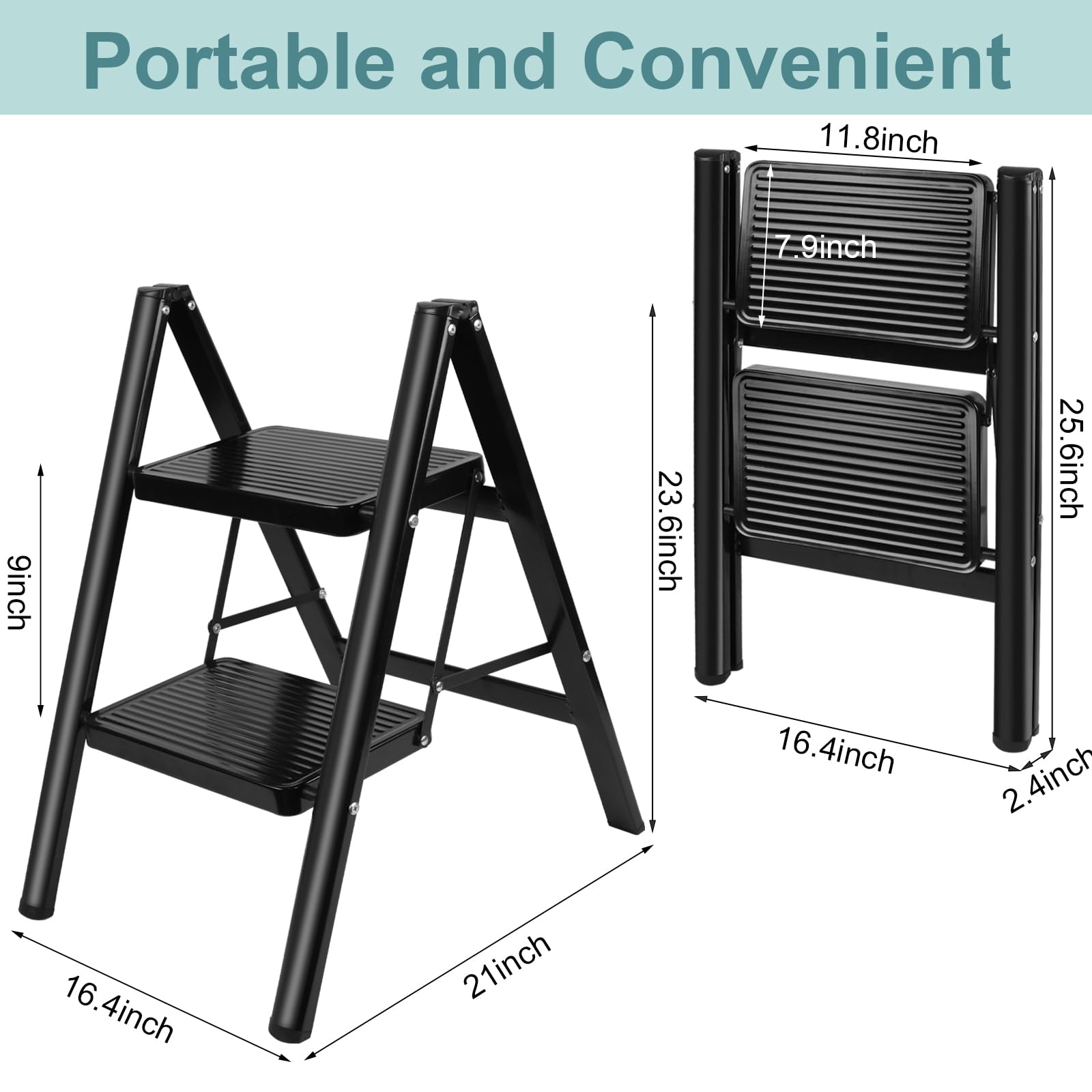 Uoisihur multi-purpose ladder serves as seat and display shelf.