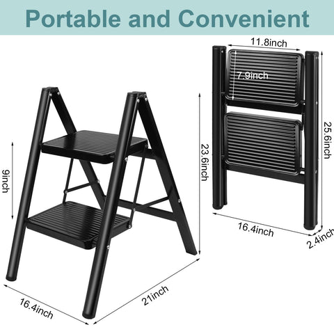 Uoisihur multi-purpose ladder serves as seat and display shelf.