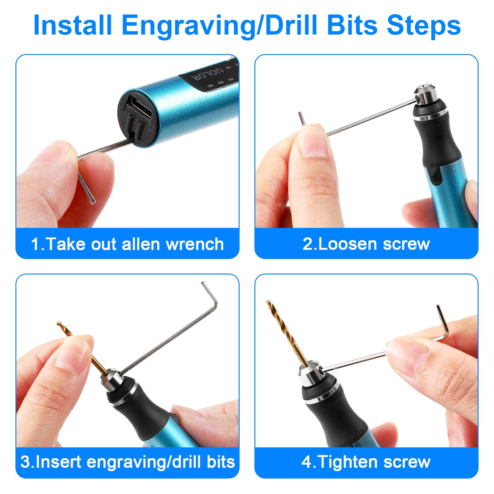 Uolor mini drill pen ideal for jewelry making and resin crafts