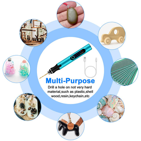 Uolor mini drill pen supports resin decoration and precise detailing