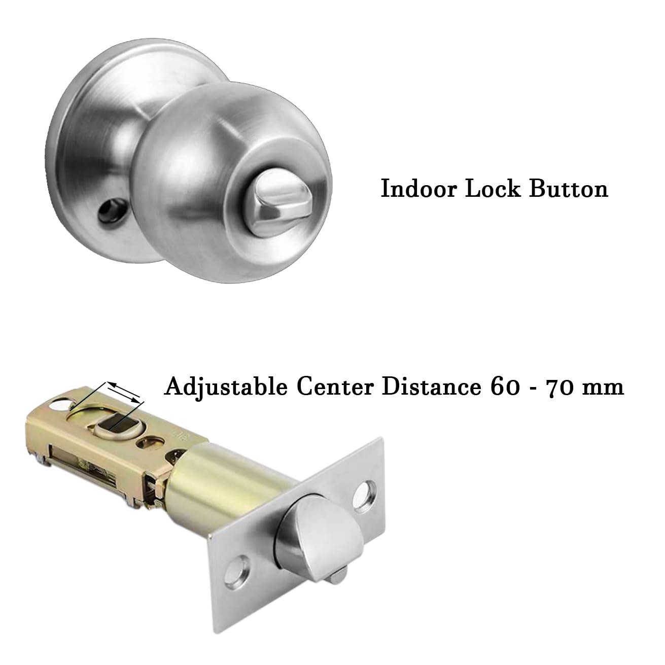 UONIKA fits doors 1-3/8 to 1-3/4 inches thick.