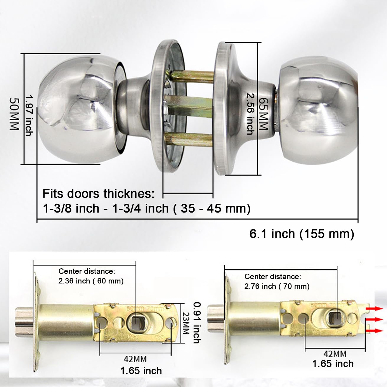 UONIKA satin nickel finish enhances durability and modern style.
