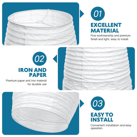 Uonlytech easy-install paper lamp shade simplifies setup with minimal tools.
