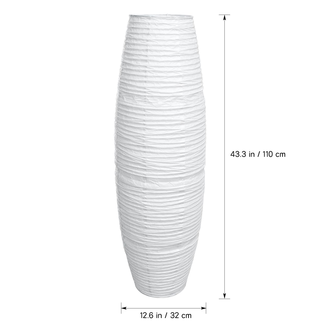 Uonlytech japanese-style paper floor lamp shade keeps glow soft for evenings.