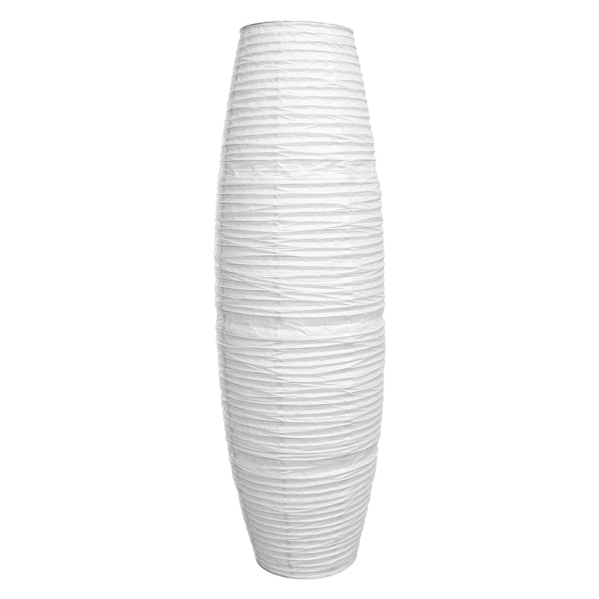 Uonlytech paper floor lamp shade foldable white creates cozy lighting in any room.