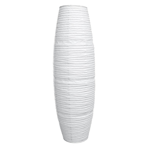 Uonlytech paper floor lamp shade foldable white creates cozy lighting in any room.