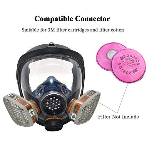 UOPASD mask offers dust, gas, and chemical protection in one unit.