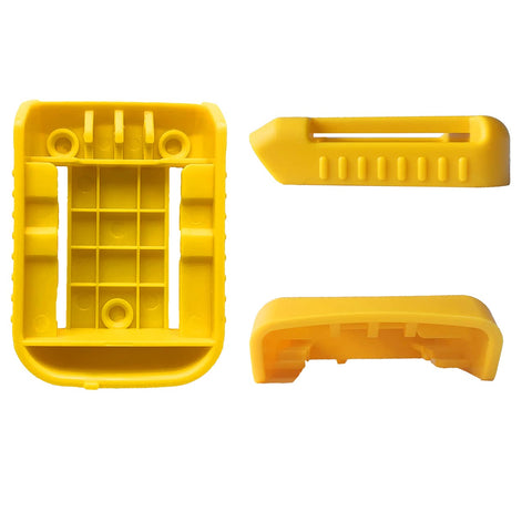UOSXVC ABS plastic holders provide sturdy storage for power tool batteries.