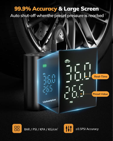 UpBeatPlus T1 LED emergency light enhances visibility during night roadside scenarios.