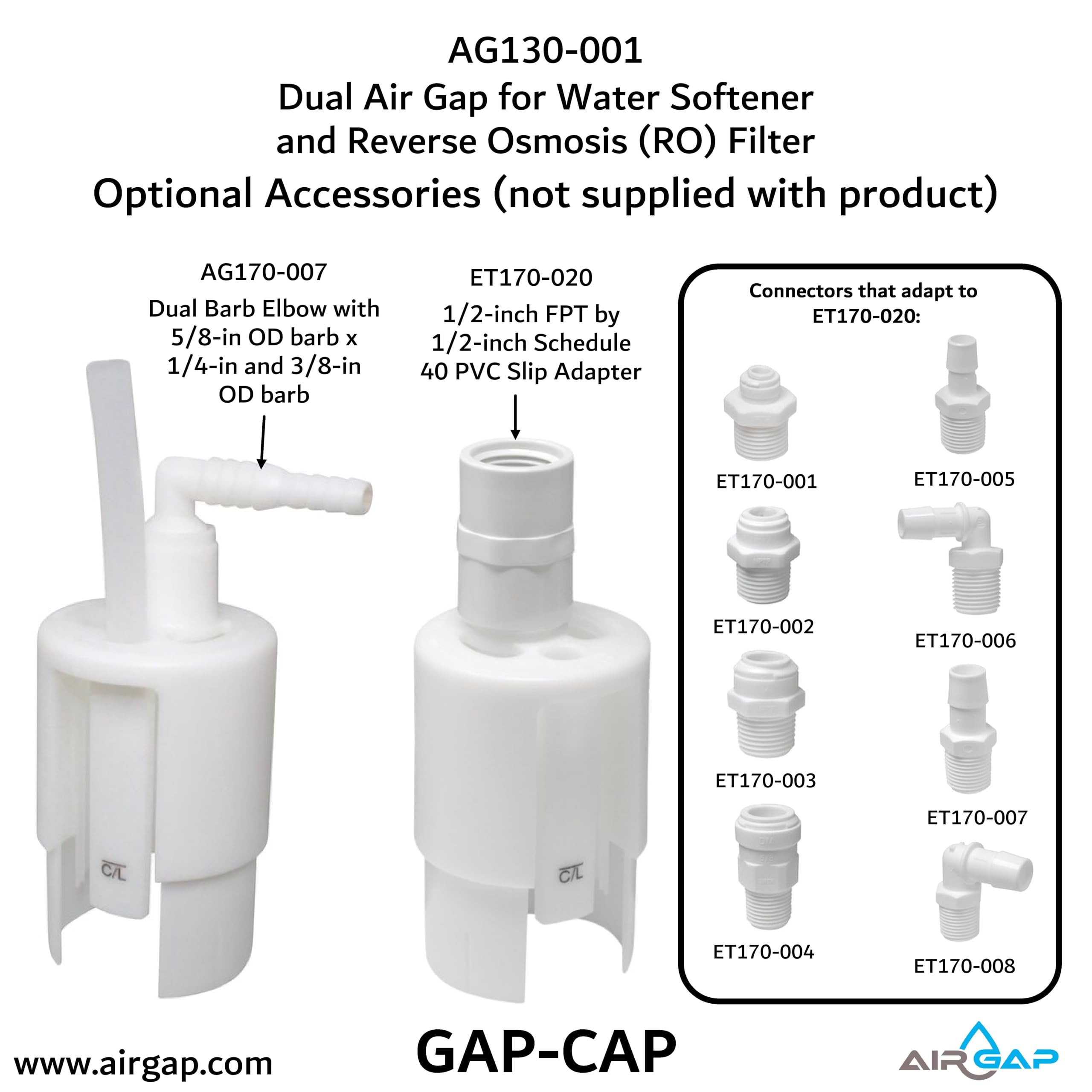 AG130-001 UPC, IPC, NSF certified for safety and compliance
