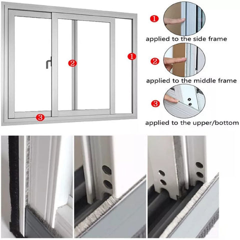 UpinFun cabinet-door-seal installed on a closet for dust protection.