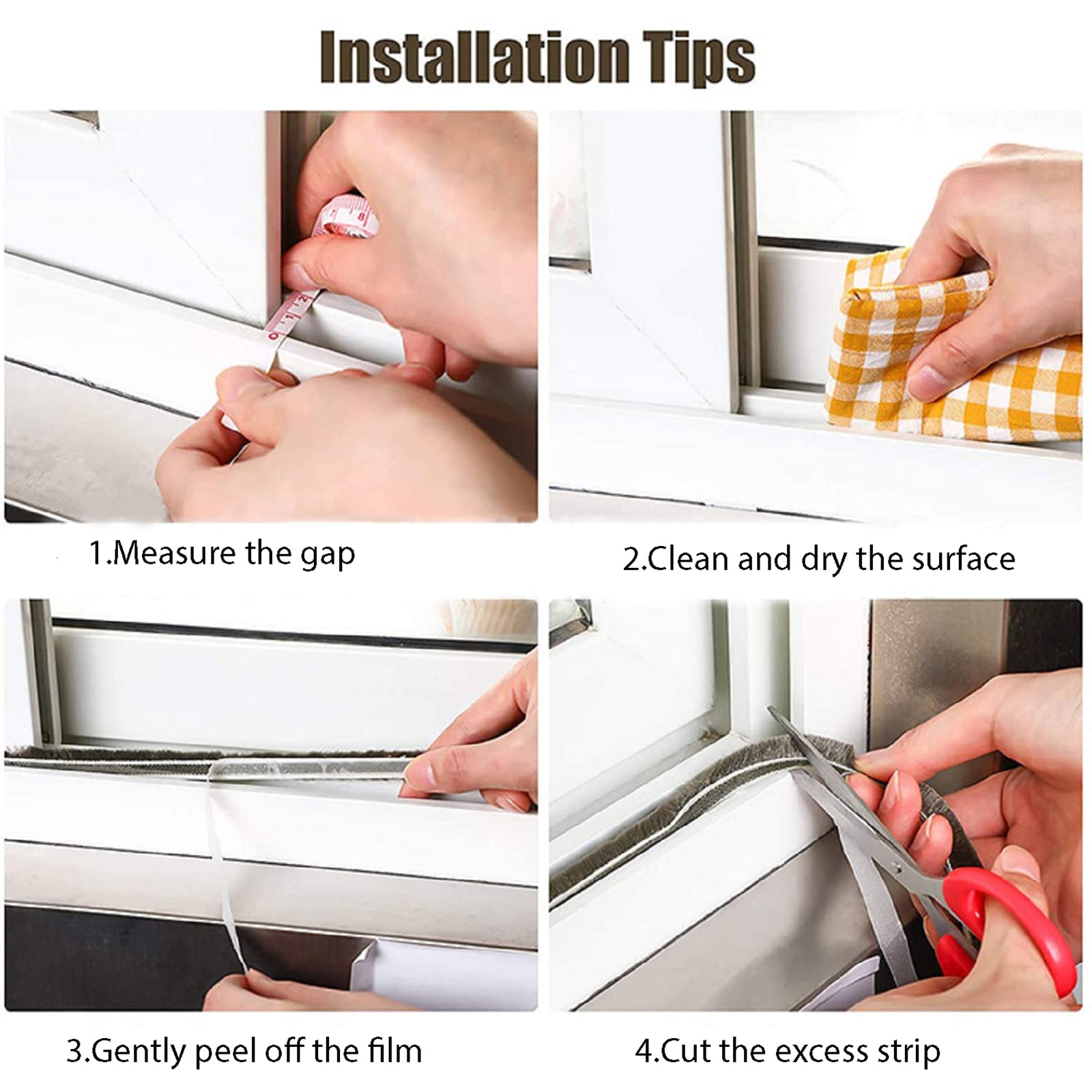 UpinFun window-seal 33 ft roll demonstrates easy installation.