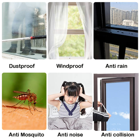 UpinFun wind and dustproof strip helps reduce drafts and dust intrusion.