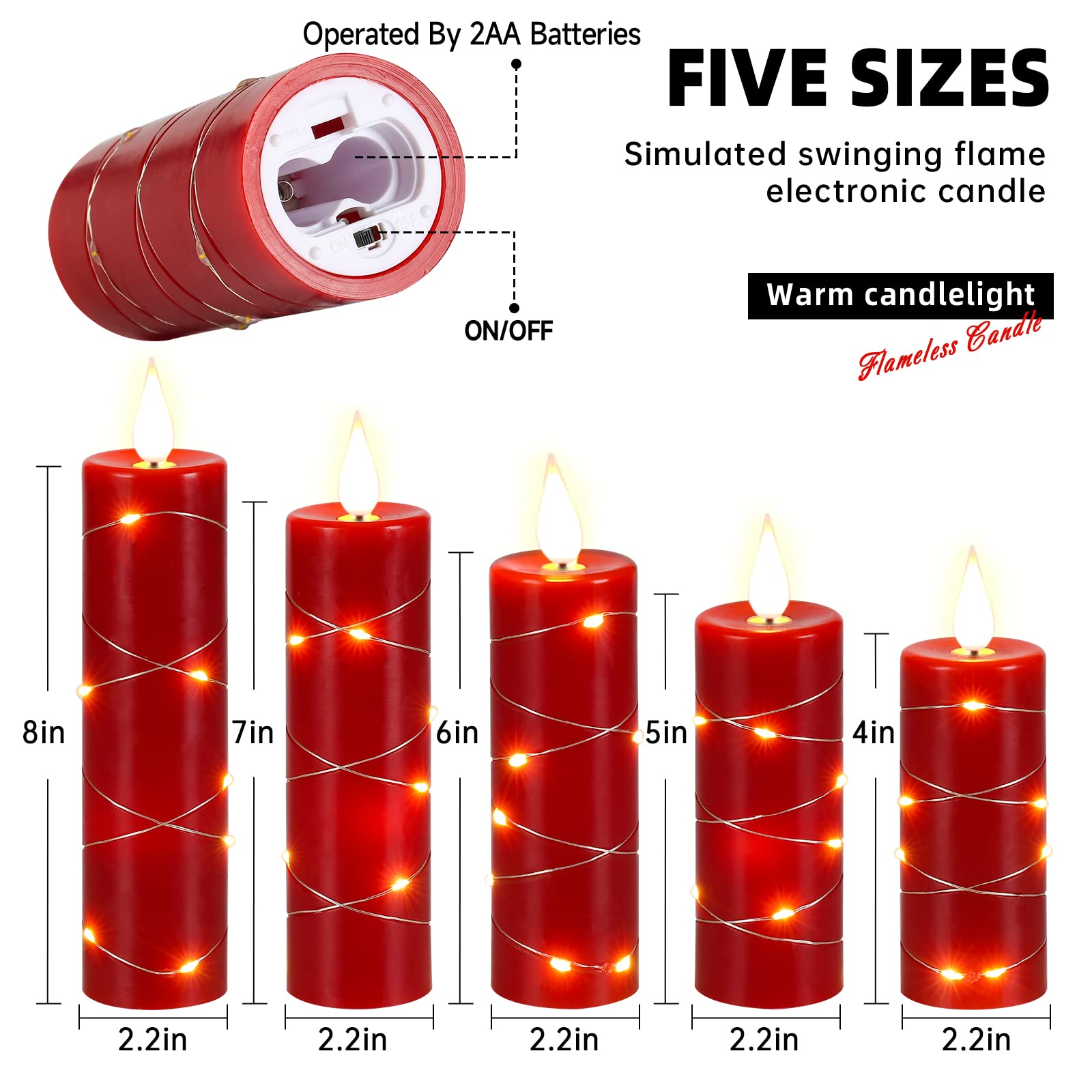 Upinmz flame-free decor suitable for households with kids or pets.