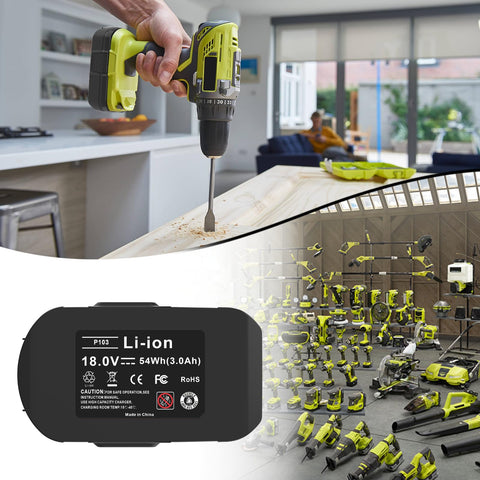 UPJONSIM 18V battery with BMS safeguards overcharge and discharge
