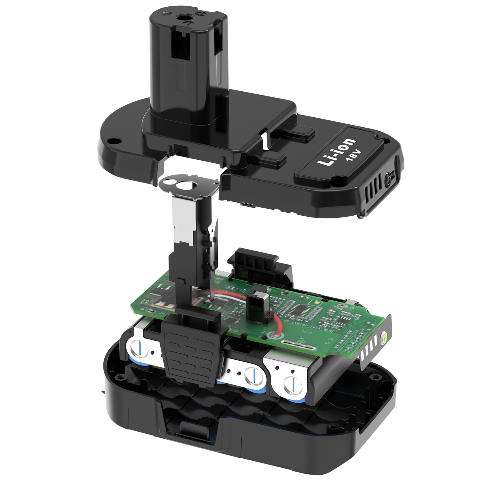 UPJONSIM Ryobi 18V battery LED indicator shows charge status at a glance