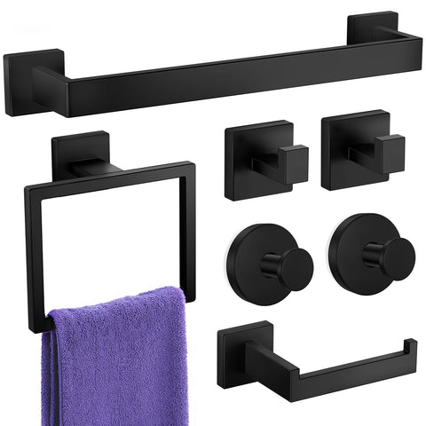 UPRONE 7-piece towel bar set for a sleek, clutter-free bathroom
