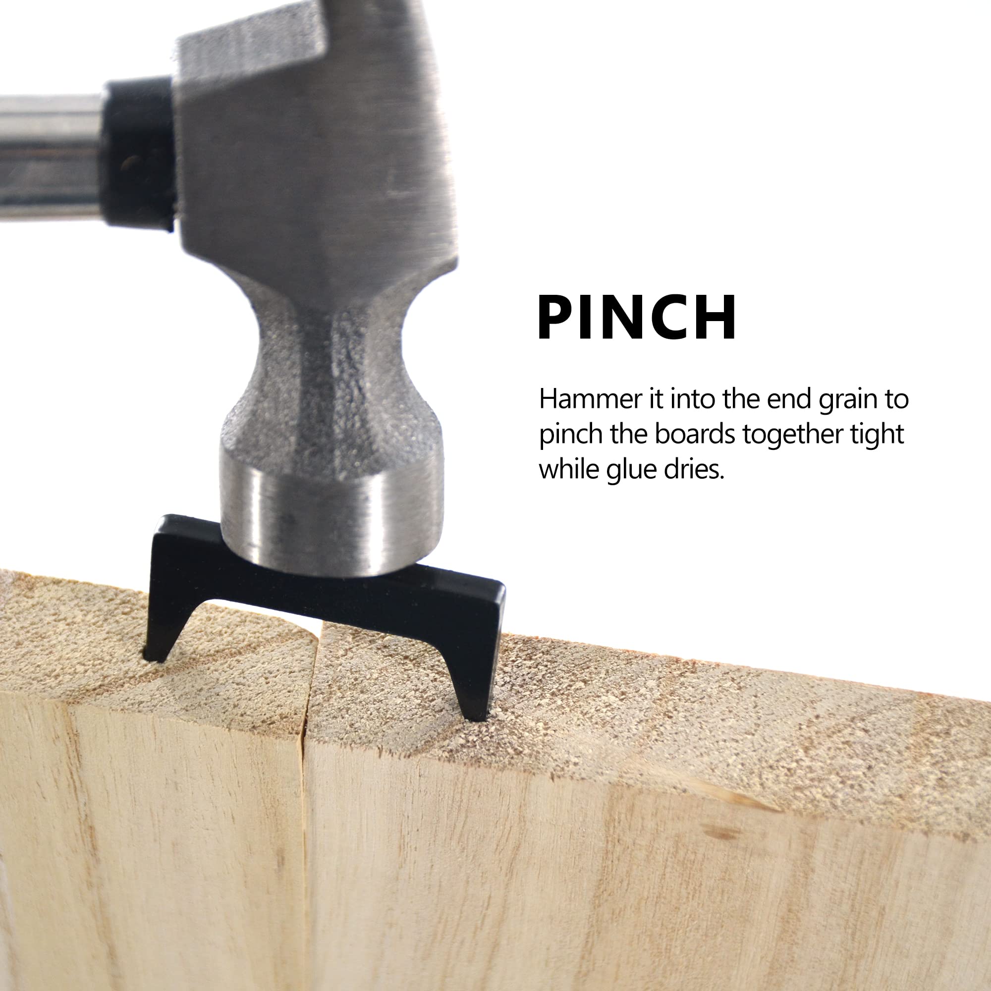UPTTHOW Pinch Dogs edge-post clamping keeps panels aligned while drying.