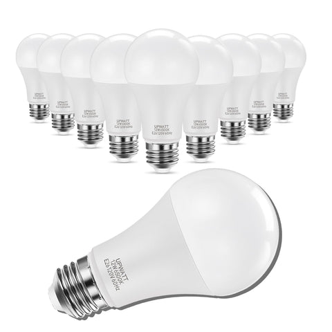 UPWATT A19 daylight 6500K bulb provides bright 1200lm for clear tasks