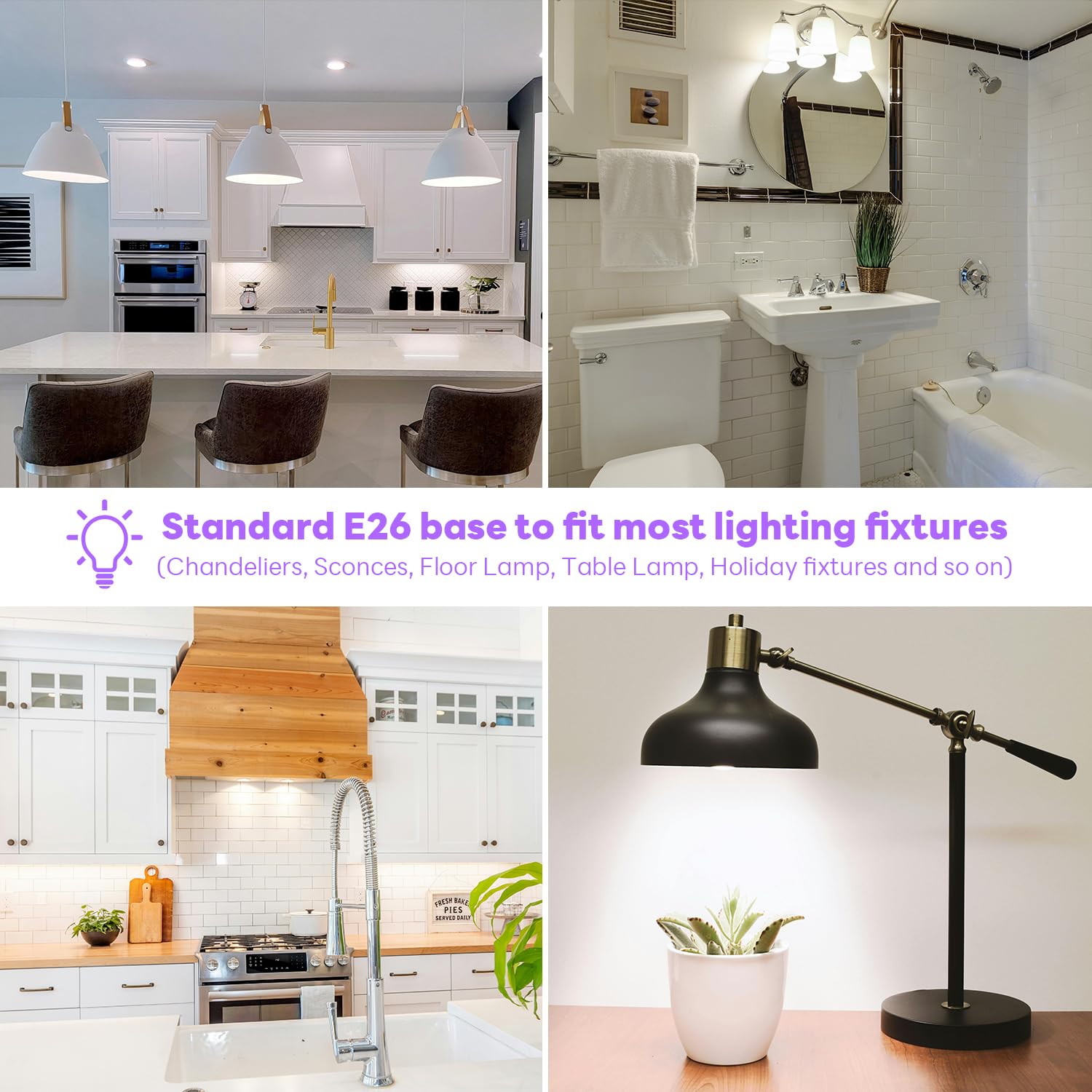 UPWATT high-lumen bulb shines in dining and hallways with comfortable brightness