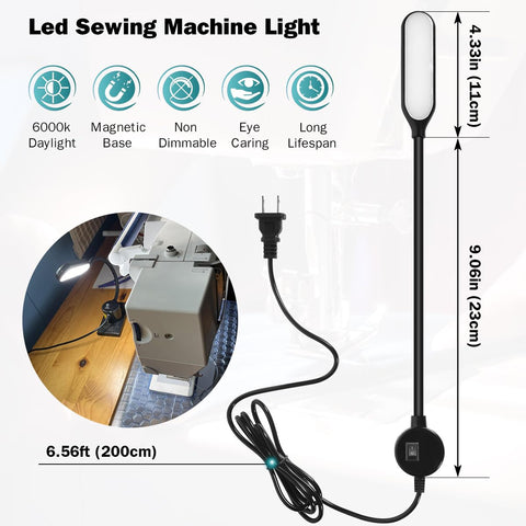 UPWATT magnetic work light features a 360-degree gooseneck for flexible positioning.