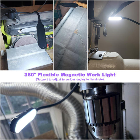 UPWATT daylight-white LED provides bright, flicker-free illumination for detailed tasks.