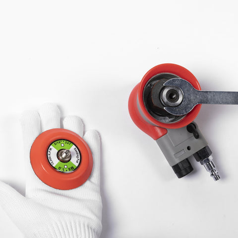 UPWOOD sander includes extra backing pad for versatile sandpaper use.