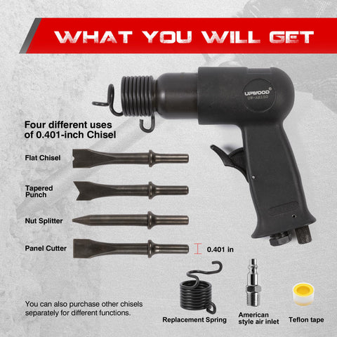 UPWOOD UW-AH150 heat-treated barrel and piston for extended tool life