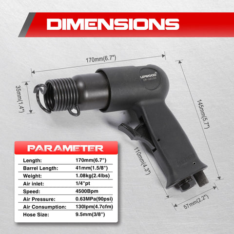 UPWOOD UW-AH150 quick-change retainer demonstrates fast tool swap capability