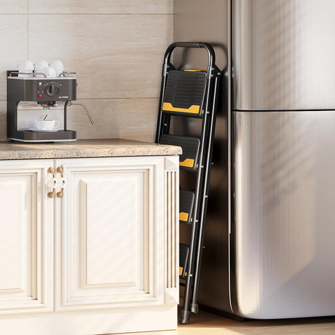 Urackify 4 step ladder ideal for home, office, and crafts.