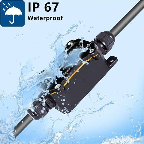 URANT IP67 outdoor installation highlighting weatherproof durability in wet conditions.