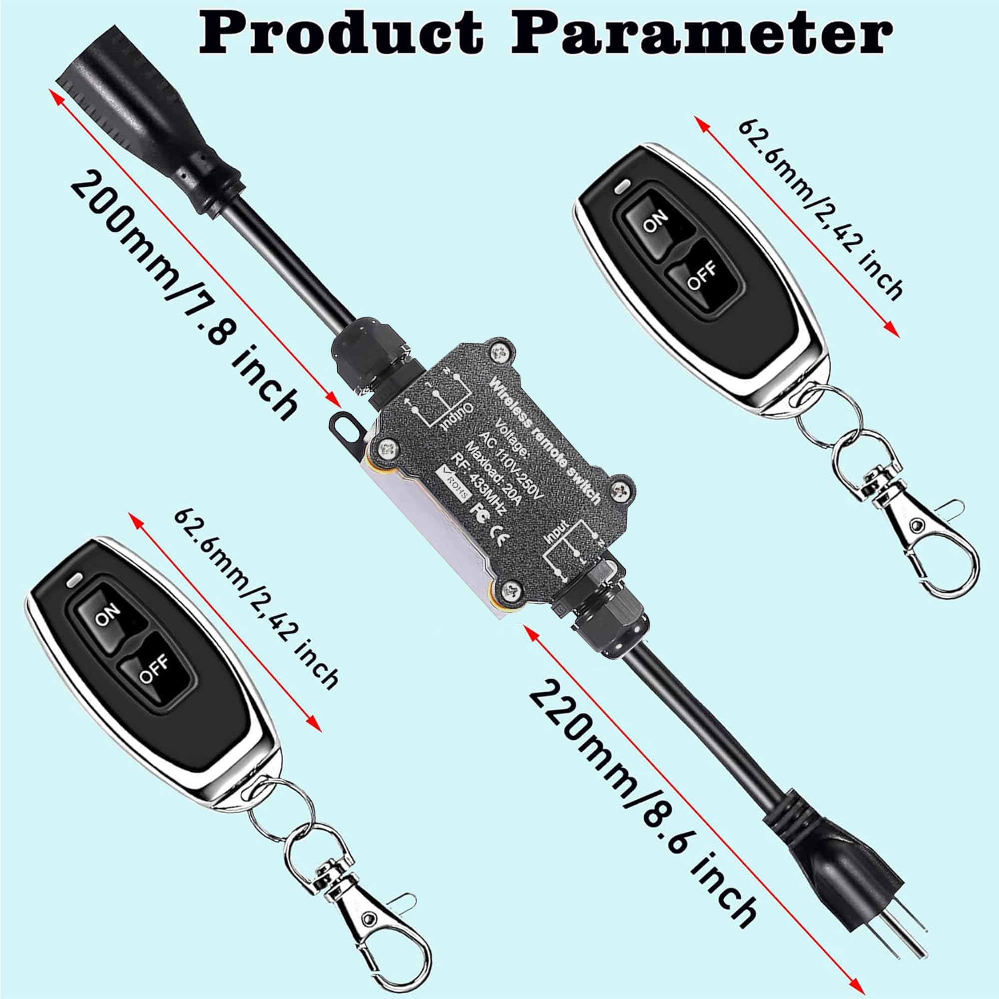 URANT two-pack remote switches ready for multiple devices.