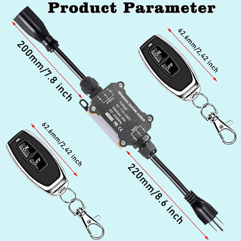 URANT two-pack remote switches ready for multiple devices.