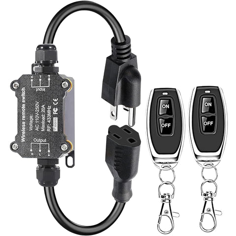 URANT AC110V waterproof remote socket outdoors with rainproof seal for reliable outdoor control.