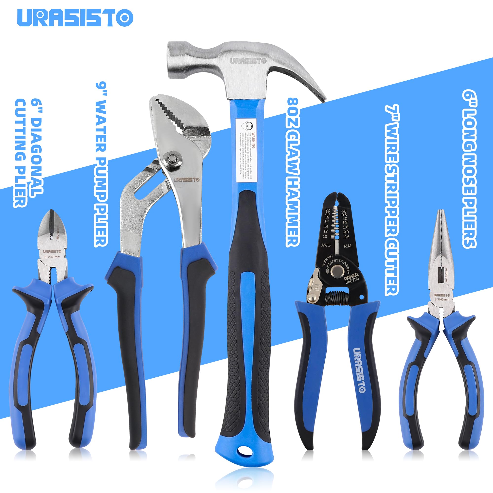 URASISTO anti-corrosion steel tools built for long-term use.