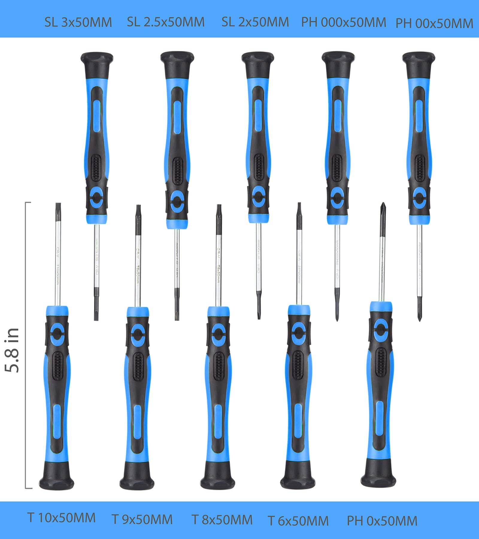 URASISTO nine sockets bundled with an organized case ready for quick projects