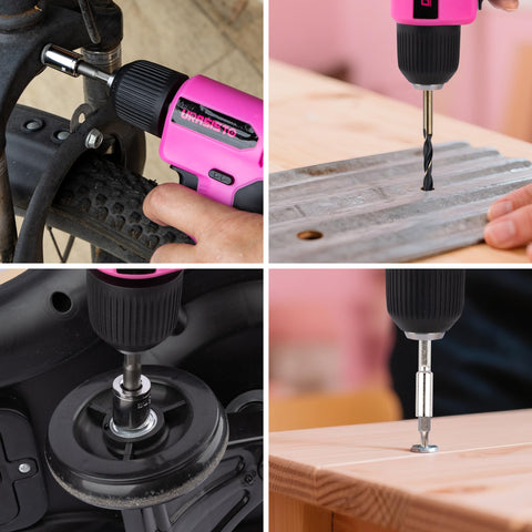 URASISTO pink tool organizer box for tidy storage.