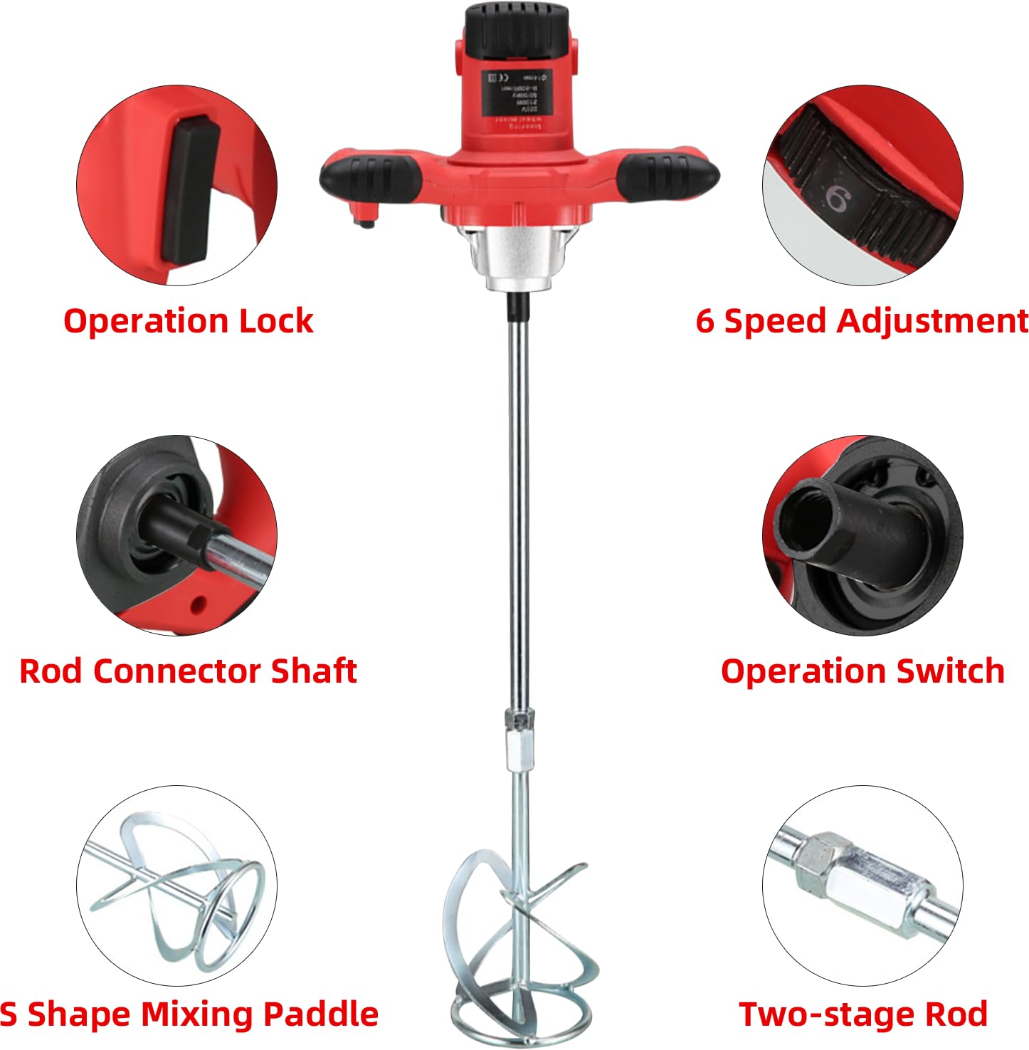 URBANVISTA spiral paddles ensure thorough blending with minimized splashing