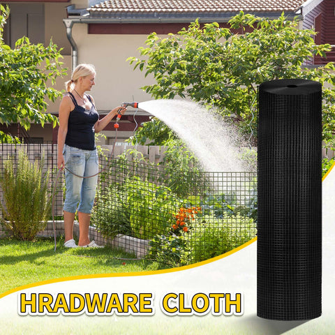 URBANVISTA black welded wire complements garden décor and function