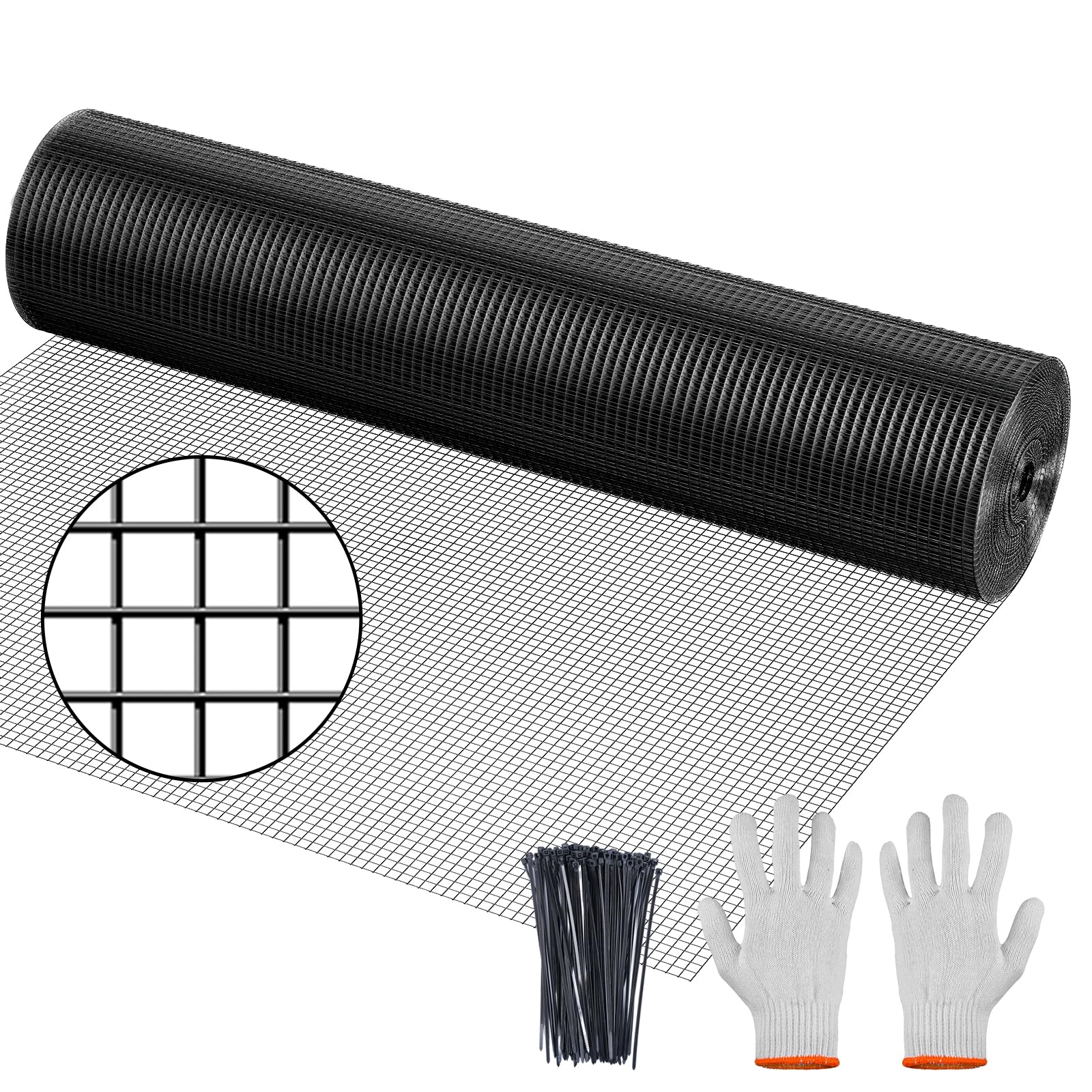 URBANVISTA hardware cloth 48x50 roll for durable garden fencing and poultry protection