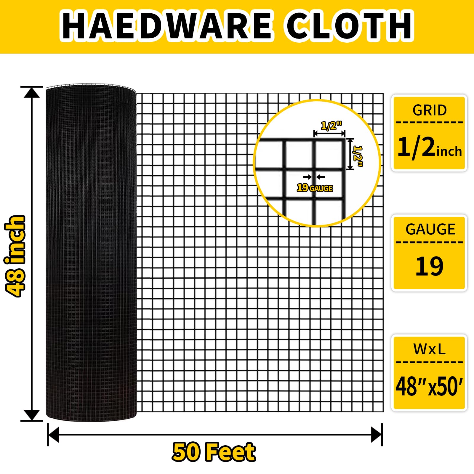 URBANVISTA vinyl-coated mesh 1/2 inch for outdoor weather resistance