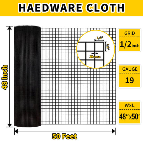 URBANVISTA vinyl-coated mesh 1/2 inch for outdoor weather resistance