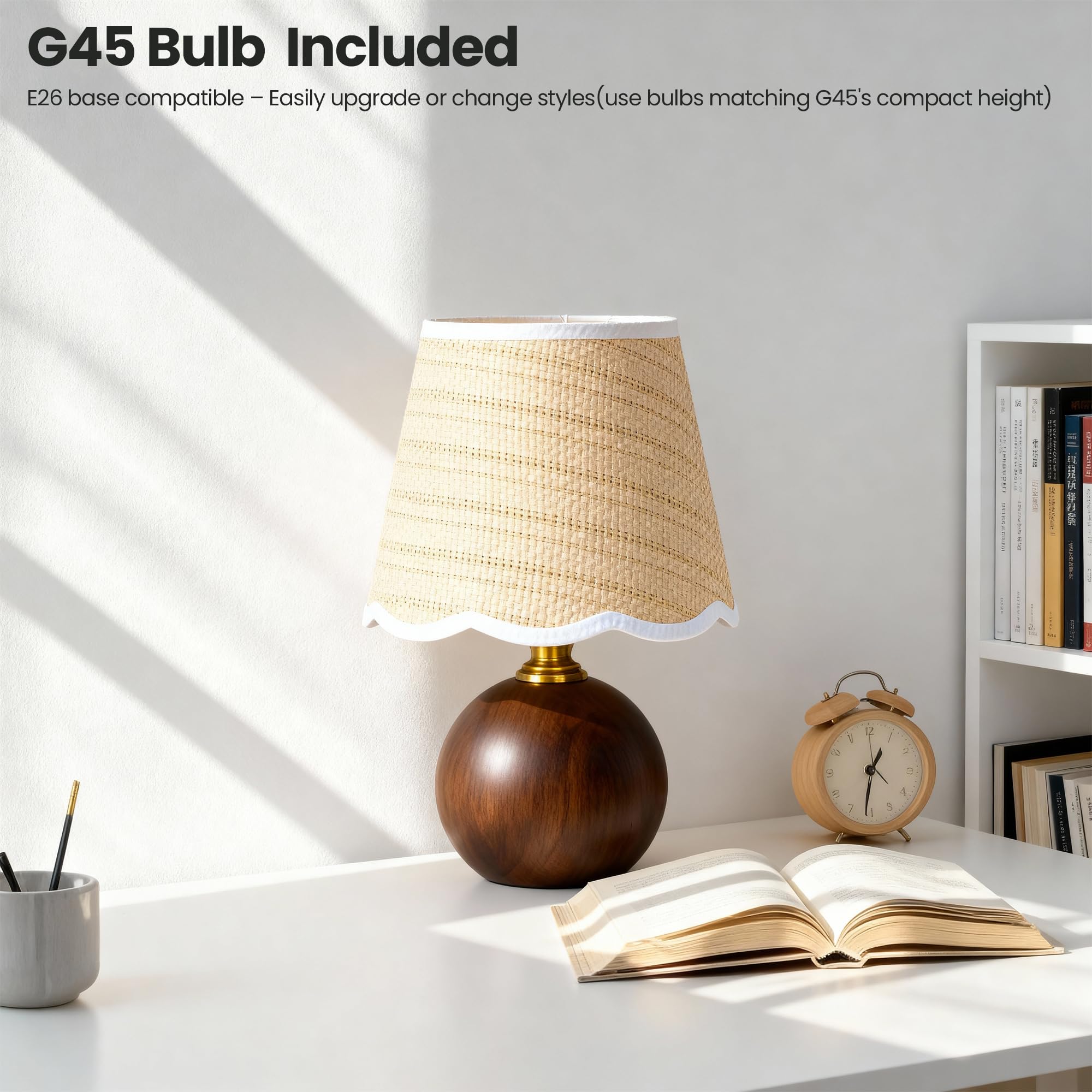 URLIGHTS 6ft cord enables flexible placement on desks or shelves.