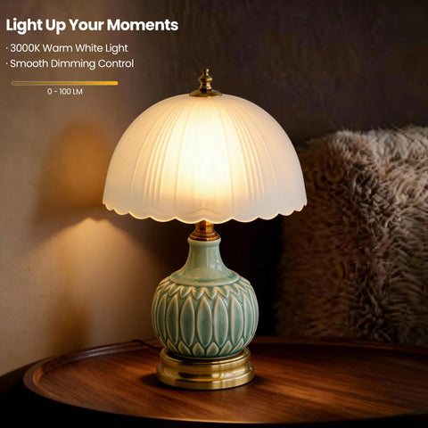 URLIGHTS compact design ideal for small desks or nightstands.